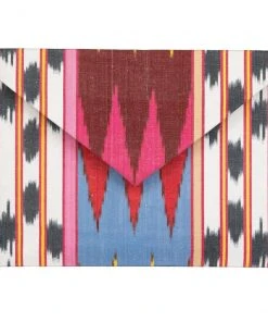 Larkin Lane WHAT'S HOT Alice Silk Ikat Envelope Clutch
