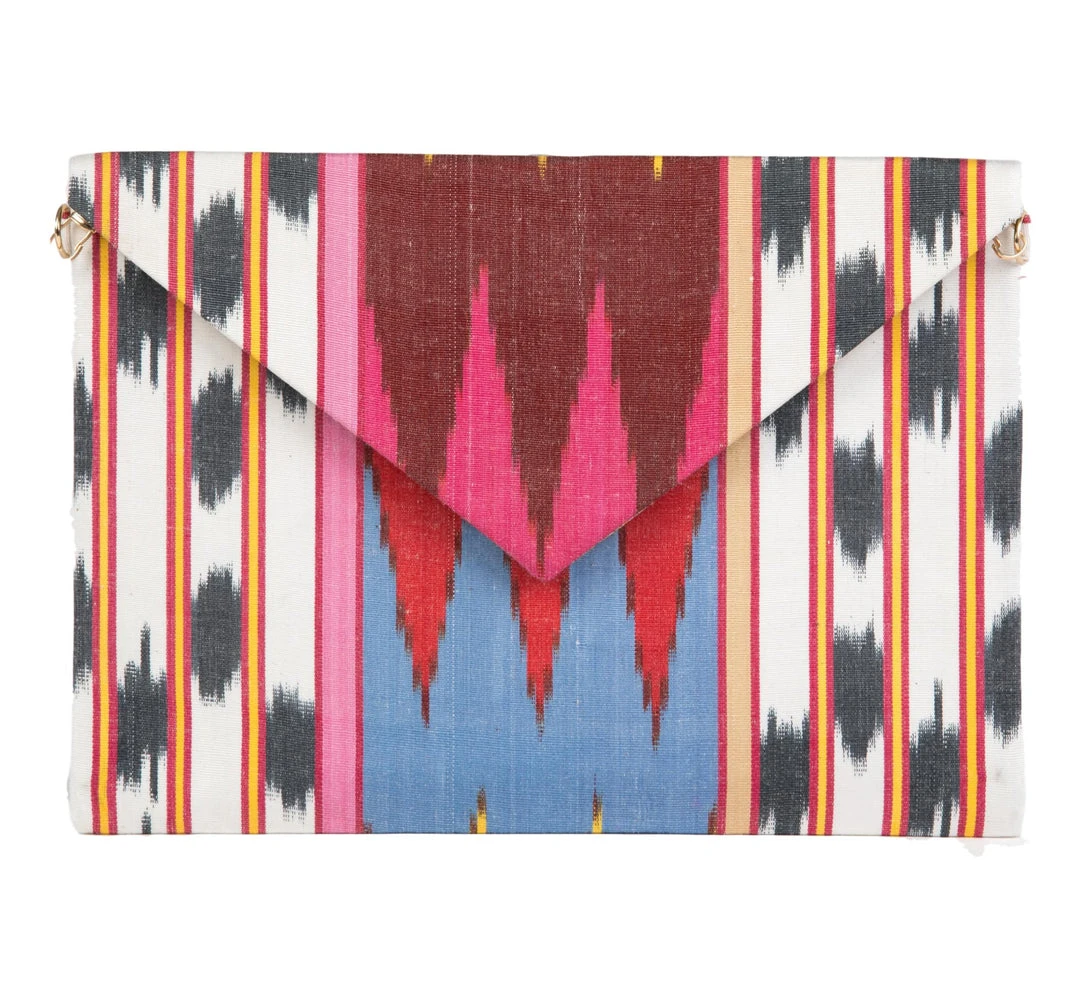 Larkin Lane WHAT'S HOT Alice Silk Ikat Envelope Clutch 3 Larkin Lane WHAT'S HOT Alice Silk Ikat Envelope Clutch