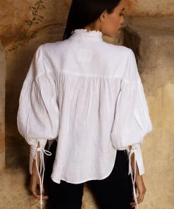 Hess Amalia Linen Blouse Tops