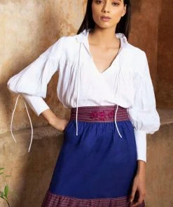 Hess Amalia Linen Blouse Tops