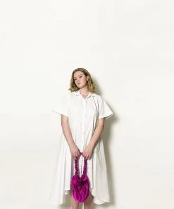 Jasmine Chong CLOTHING Amie Silk Poplin Shirtdress