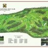 Vintage Golf Course Maps Augusta Map Father's Day
