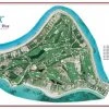 Vintage Golf Course Maps Father's Day Baker's Bay