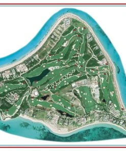 Vintage Golf Course Maps Father's Day Baker's Bay