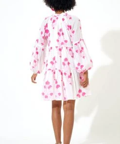 OLIPHANT Balloon Sleeve Short Dress- Jaipur Pink 7 OLIPHANT Balloon Sleeve Short Dress- Jaipur Pink