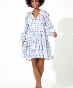 OLIPHANT Balloon Sleeve Short- Poppy Blue 8 OLIPHANT Balloon Sleeve Short- Poppy Blue