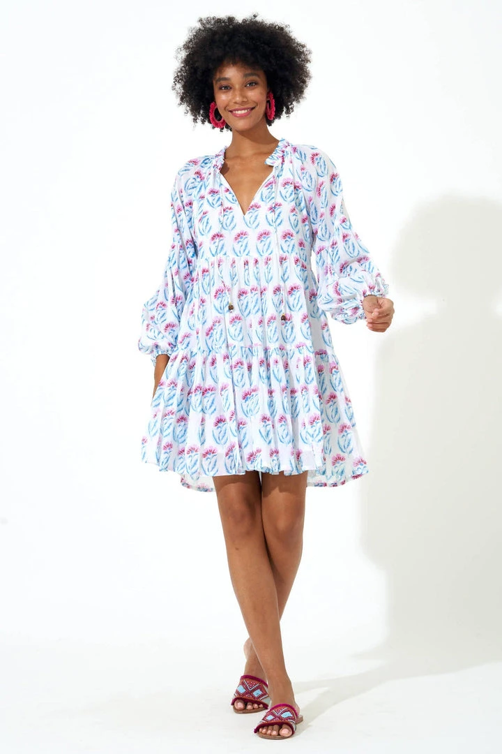 OLIPHANT Balloon Sleeve Short- Poppy Blue 5 OLIPHANT Balloon Sleeve Short- Poppy Blue