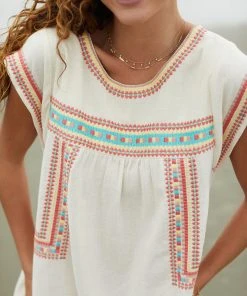 The Coast Brand Bayley Dress - Light Pink/Peach/Light Yellow/Light Blue WHAT'S HOT