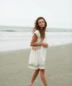 The Coast Brand Bayley Dress - Light Pink/Peach/Light Yellow/Light Blue WHAT'S HOT