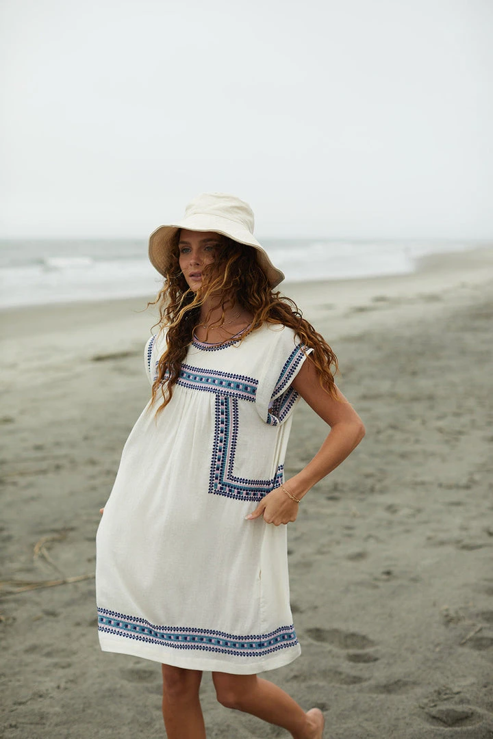 The Coast Brand Bayley Dress - Mint/Light Violet/Navy 4 The Coast Brand Bayley Dress - Mint/Light Violet/Navy