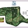 Vintage Golf Course Maps Bedens Brook Father's Day