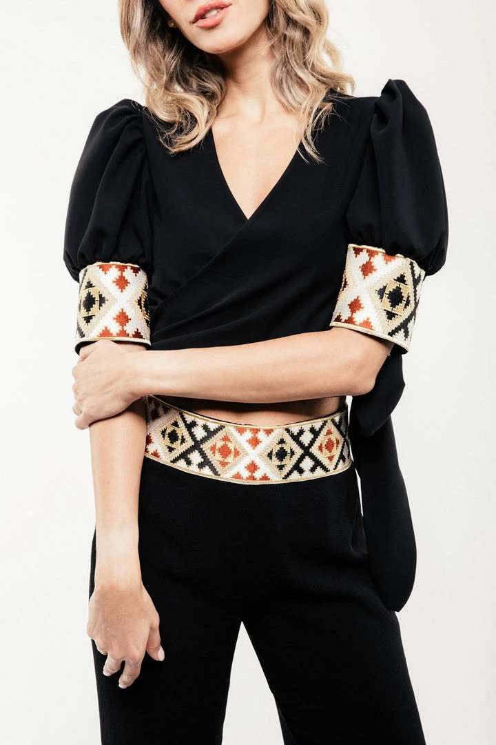 RosewaterHouse Embroidered Del Blouse - Black 3 RosewaterHouse Embroidered Del Blouse - Black
