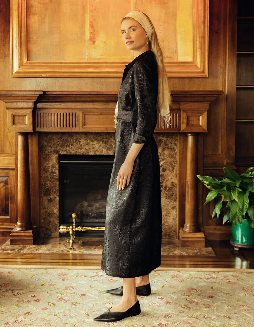 Daphne Wilde Bee, Black Moire CLOTHING 4 Daphne Wilde Bee, Black Moire CLOTHING