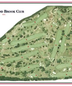 Vintage Golf Course Maps Blind Brook Father's Day