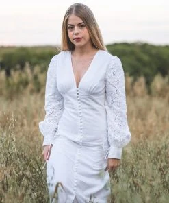 Hess Bomfim Broderie Anglaise Dress CLOTHING