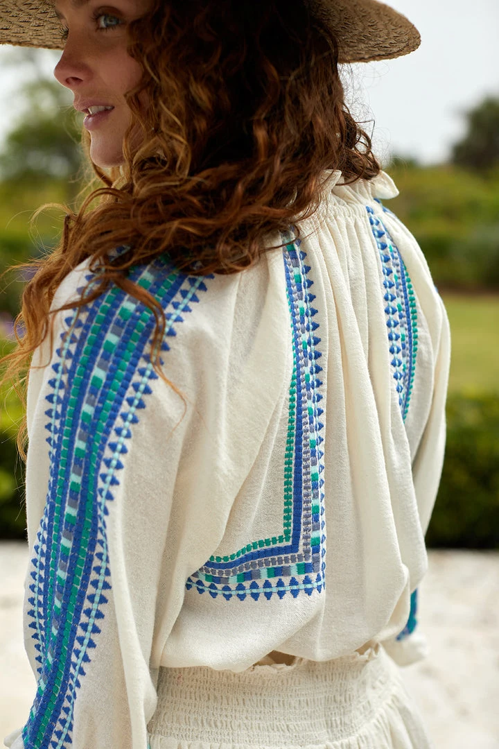 The Coast Brand WHAT'S HOT Boulder Top - Blue/Green/Light Blue/Denim 4 The Coast Brand WHAT'S HOT Boulder Top - Blue/Green/Light Blue/Denim