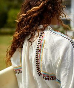 The Coast Brand WHAT'S HOT Boulder Top - Burnt Red/Light Blue/Navy/Saffron