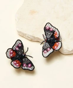 Mignonne Gavigan Butterfly Stud Earrings Pink Blue WHAT'S HOT