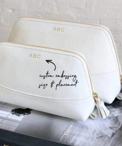 Neely & Chloe ACCESSORIES No. 17 Large Cosmetic Case Pebble