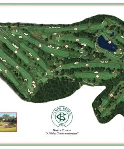 Vintage Golf Course Maps Canoe Brook North