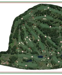 Vintage Golf Course Maps Canoe Brook South