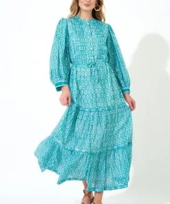 OLIPHANT Cinched Pintuck Maxi- Lisbon Green