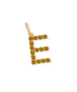 Briony Raymond Fine Jewelry Confetti Citrine Letter Pendant