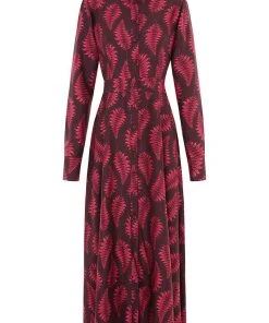 Valle & Vik The Coquette Dress, Fallen Fern Burgundy
