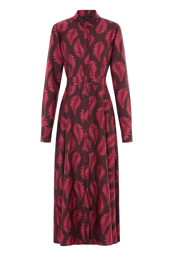 Valle & Vik The Coquette Dress, Fallen Fern Burgundy 3 Valle & Vik The Coquette Dress, Fallen Fern Burgundy