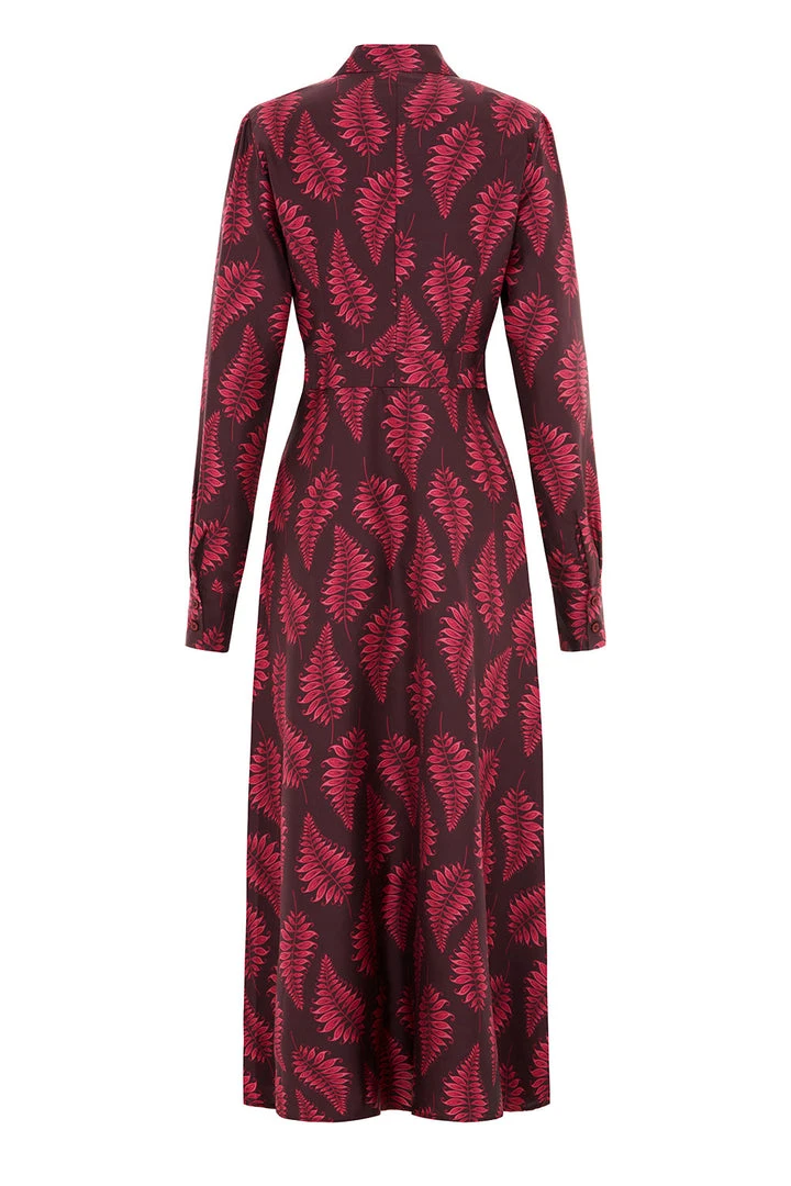 Valle & Vik The Coquette Dress, Fallen Fern Burgundy 7 Valle & Vik The Coquette Dress, Fallen Fern Burgundy