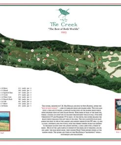 Vintage Golf Course Maps Creek Club