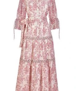 Daydress WHAT'S HOT Colette Dress In Cerise Chintz Trail