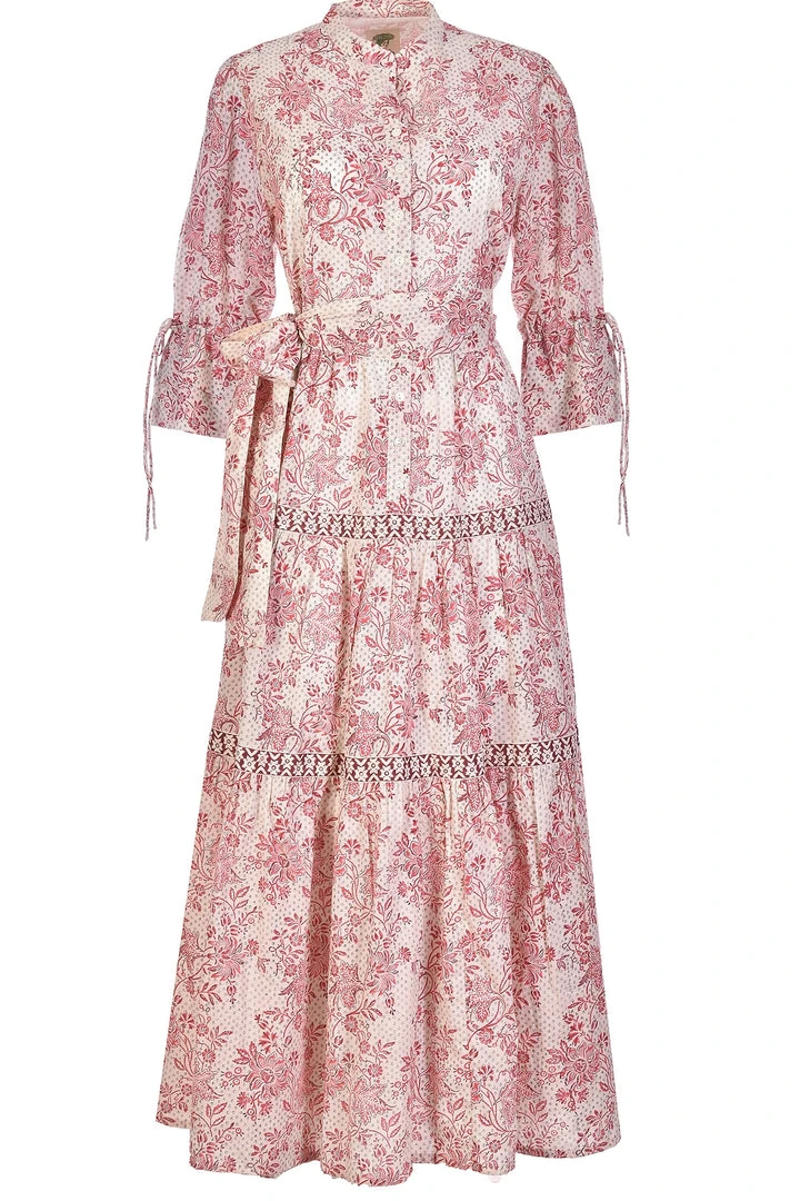 Daydress WHAT'S HOT Colette Dress In Cerise Chintz Trail 3 Daydress WHAT'S HOT Colette Dress In Cerise Chintz Trail