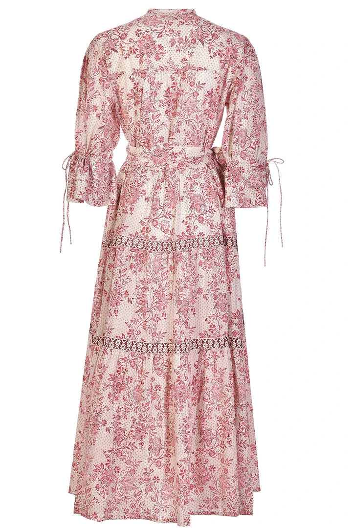 Daydress WHAT'S HOT Colette Dress In Cerise Chintz Trail 5 Daydress WHAT'S HOT Colette Dress In Cerise Chintz Trail