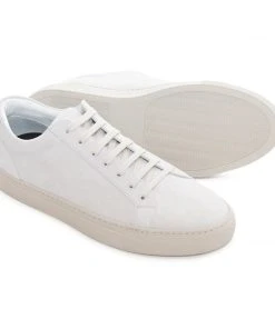 Del Toro Women's Off White Suede Sardegna Sneaker II