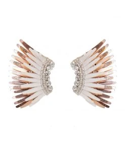 Mignonne Gavigan Mini Madeline Earrings Ivory Rosegold