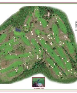 Vintage Golf Course Maps Ekwanok Father's Day