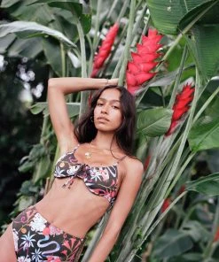 Follow Suit Mme. Mink The Emily Top - Garden Party (Mocha)