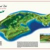 Vintage Golf Course Maps Fishers Island Map Father's Day