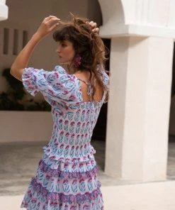 OLIPHANT Flirty Skirt- Poppy Blue