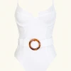 Follow Suit The Francesca One Piece - White Mme. Mink