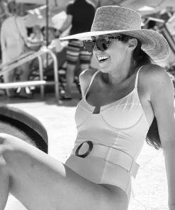 Follow Suit The Francesca One Piece - White Mme. Mink