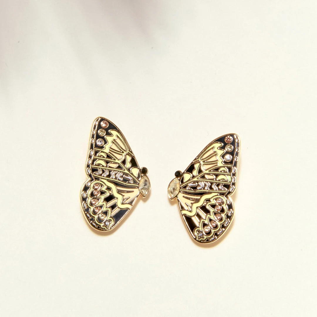 Mignonne Gavigan Gala Butterfly Stud Earrings Black Gold WHAT'S HOT 5 Mignonne Gavigan Gala Butterfly Stud Earrings Black Gold WHAT'S HOT