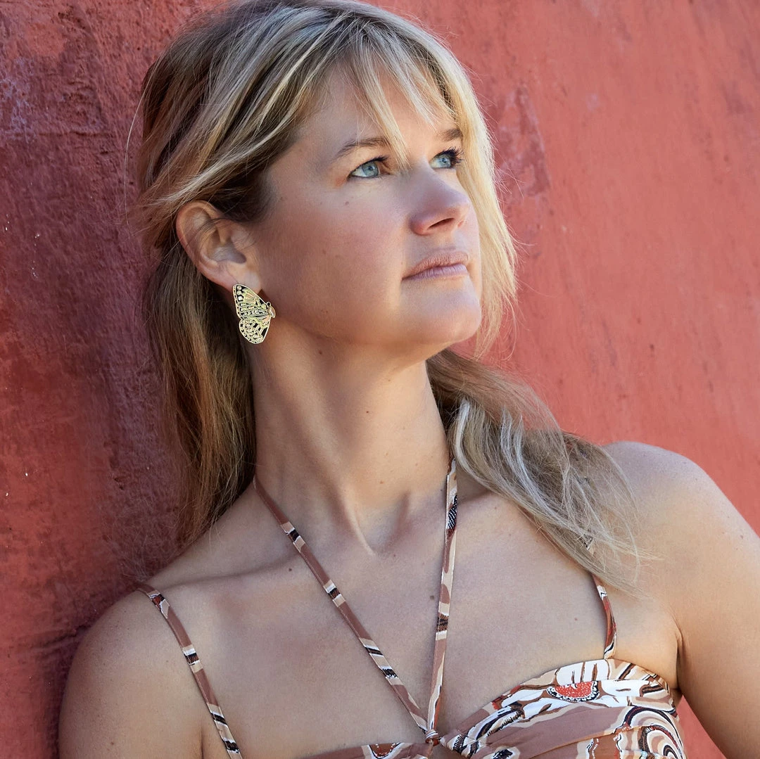 Mignonne Gavigan Gala Butterfly Stud Earrings Black Gold WHAT'S HOT 4 Mignonne Gavigan Gala Butterfly Stud Earrings Black Gold WHAT'S HOT