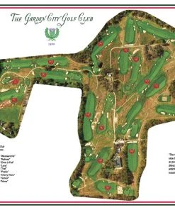Vintage Golf Course Maps Garden City Father's Day