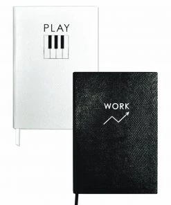 Sloane Stationery Set Of Two Contrast Notebooks - Work / Play Stationery & Home