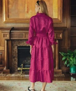 Daphne Wilde Giovanna In Raspberry Moire CLOTHING