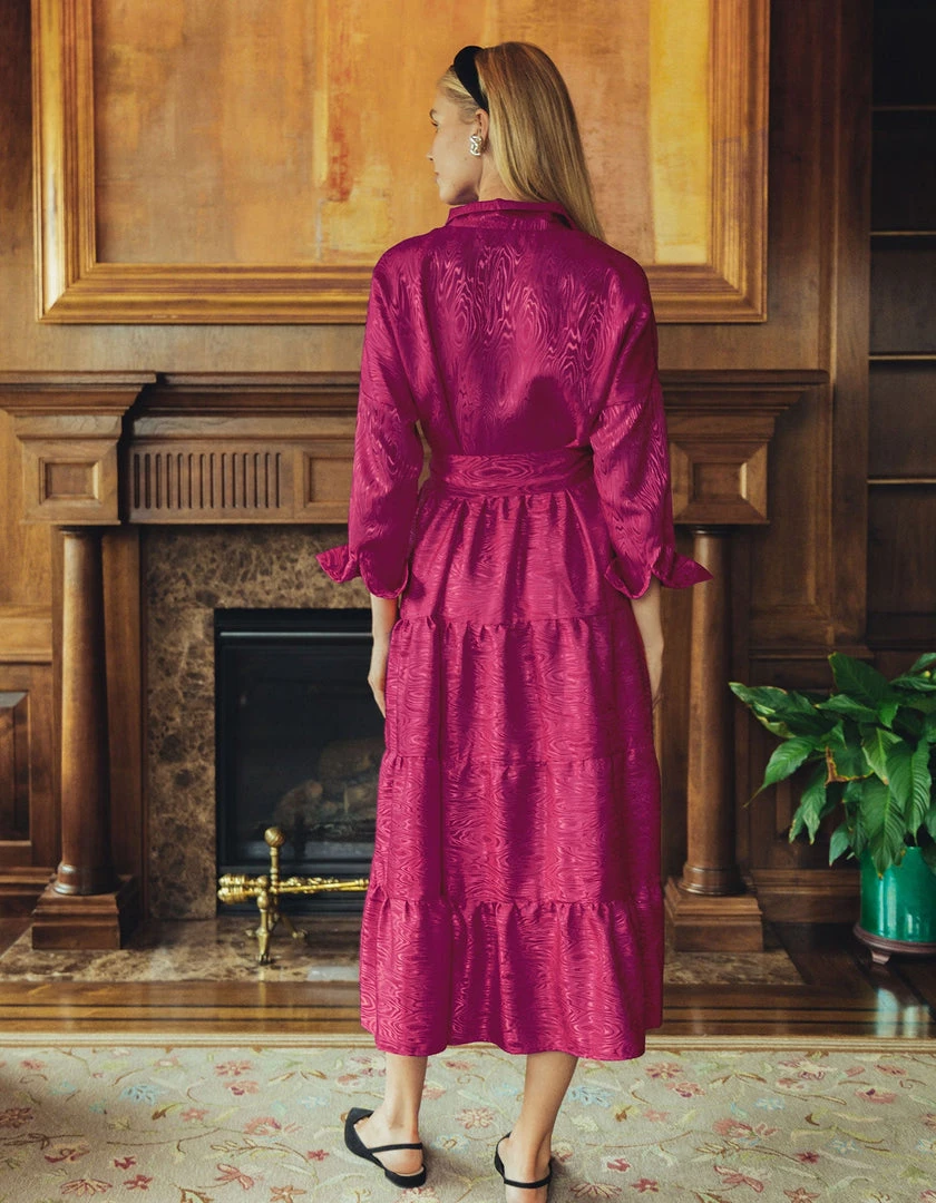 Daphne Wilde Giovanna In Raspberry Moire CLOTHING 4 Daphne Wilde Giovanna In Raspberry Moire CLOTHING