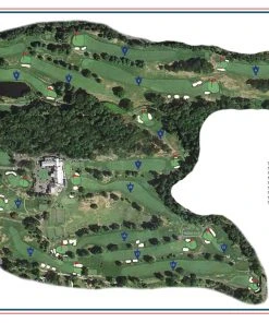 Vintage Golf Course Maps Greenwich Father's Day