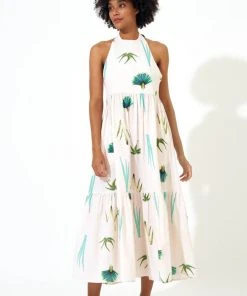 OLIPHANT Halter Maxi- Frond Green